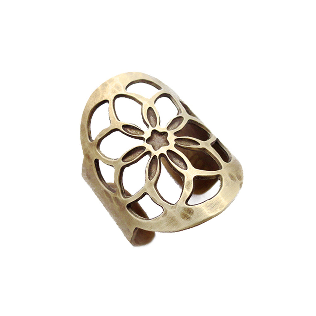 floral ring pr.1” BRASS - リング(指輪)